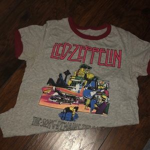 led zepplin band tee